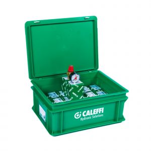 Caleffi gratis koffer + 20 overstortventielen 1/2"