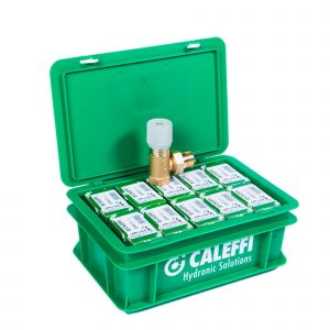 Caleffi gratis koffer + 10 drukverschilregelaars 3/4"